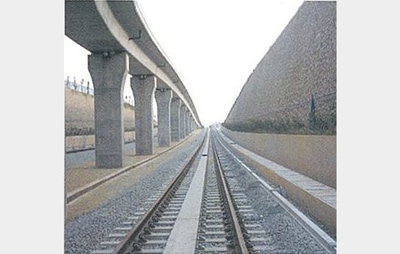 中国広州地下鉄 リアクションプレート敷設